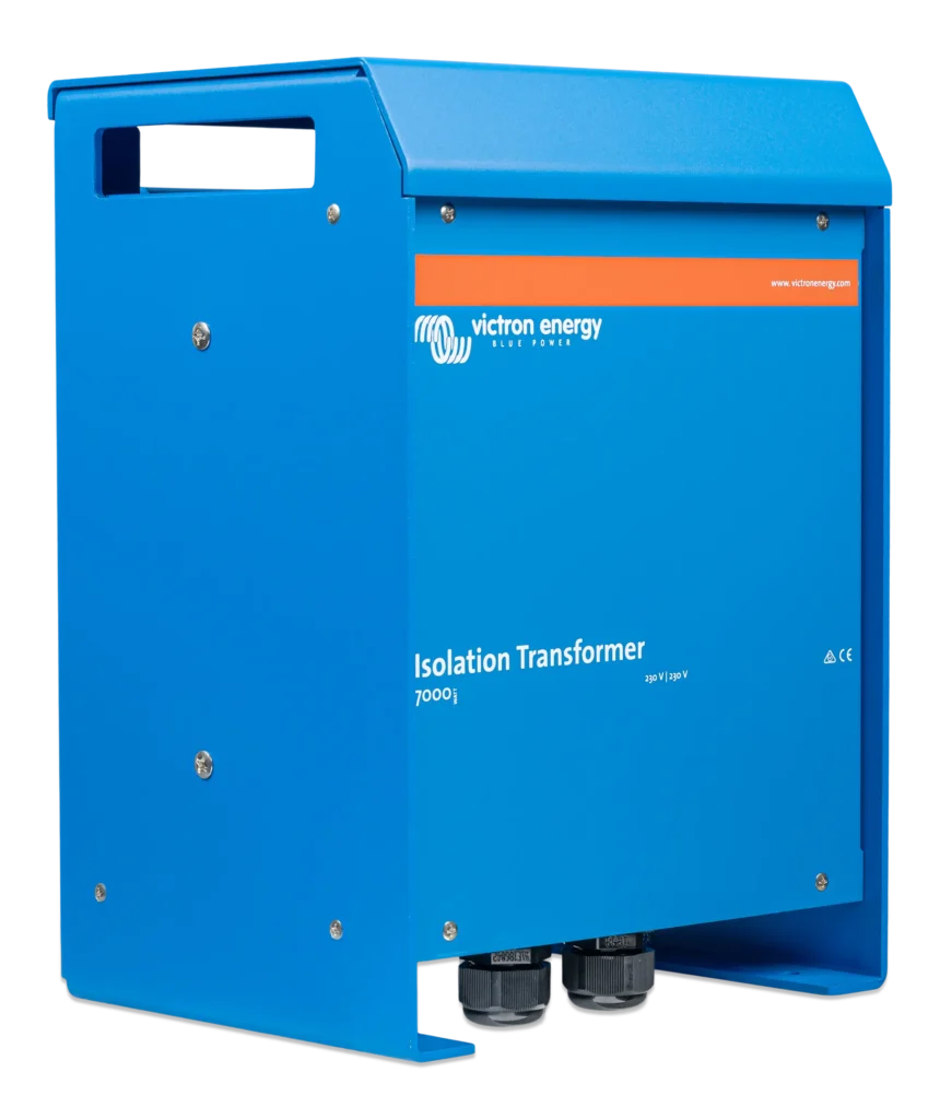 Transformador aislado Victron 7000 W 230 V. Lateral derecho